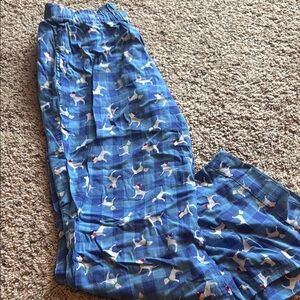 Blue Dog Print Pajama Pants by Pink